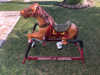 Vintage Radio Flyer rocking horse