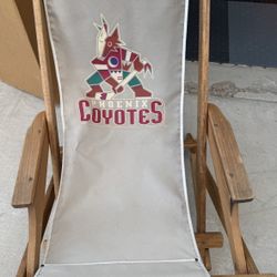 Vintage Phoenix, Coyotes Sling Back Folding Chair, Beach Chair