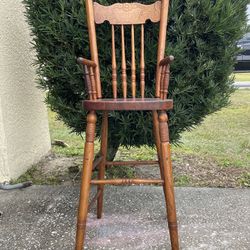 Press Back Antique toddler chair Or Just A Accent Piece Of Furniture 