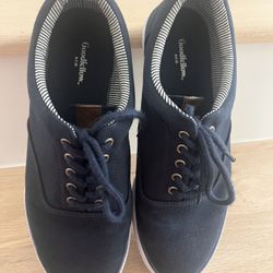 Men’s SZ 8 Goodfellow & Co Brady Low Top Lace Sneakers Navy