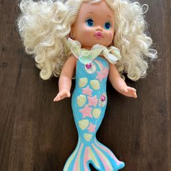Vintage Mattel Lil Miss Singing Mermaid Doll In Working Condition 