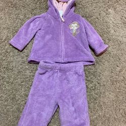 Girls Fleece Critter Hoodie Jacket & Pants - Monkey