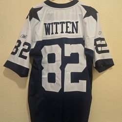 DALLAS COWBOYS WITTEN #82 REEBOK MEN'S JERSEY SIZE LARGE 