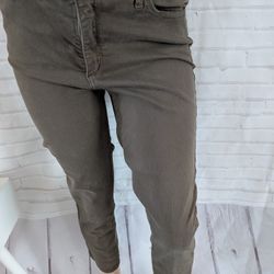 Lucky Brand Olive Green Cropped Pants Size 12 