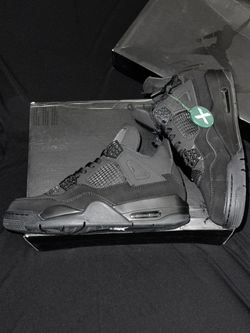 Black Cat Jordan 4 Size 7 Us