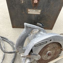 Vintage Sears Craftsman 7” Circular Saw With Case