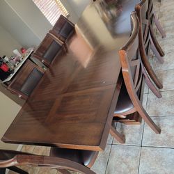 Dining table and stools