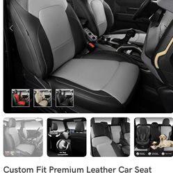Custom Fit Premium Leather Car Seat Covers for 2021-2025 Ford Bronco-Front & Rear Seat