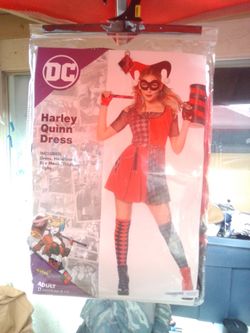 DC Harley Quinn Dress Costume Adult Medium
