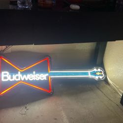 Old Bubweiser Guitar Sign