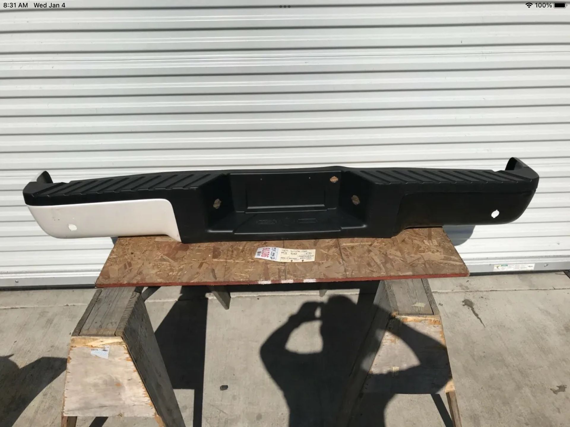 2009 2014 FORD F150 REAR BUMPER W/ SENSORS HOLES OEM PAINTED for Sale