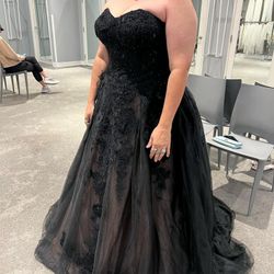 Black WEDDING DRESS 