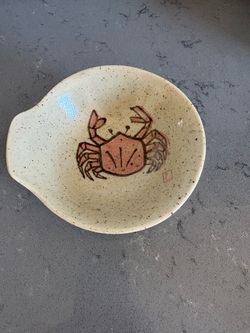 Studio Pottery Crab Pinch Salt/ Spice Bowl