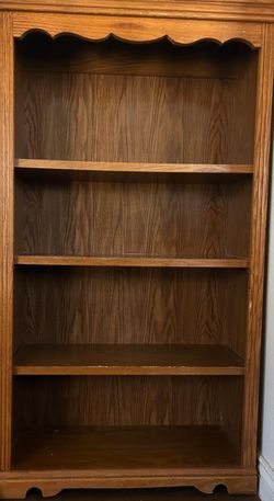 Solid Wood Bookcase in Great Shape - 5ft Tall, 4 Shelves