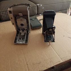One Polaroid Camera Mod 80.  One Kodak Camera   1926