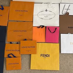Gucci , Prada ,Dior ,Louis Vuitton Empty Bags
