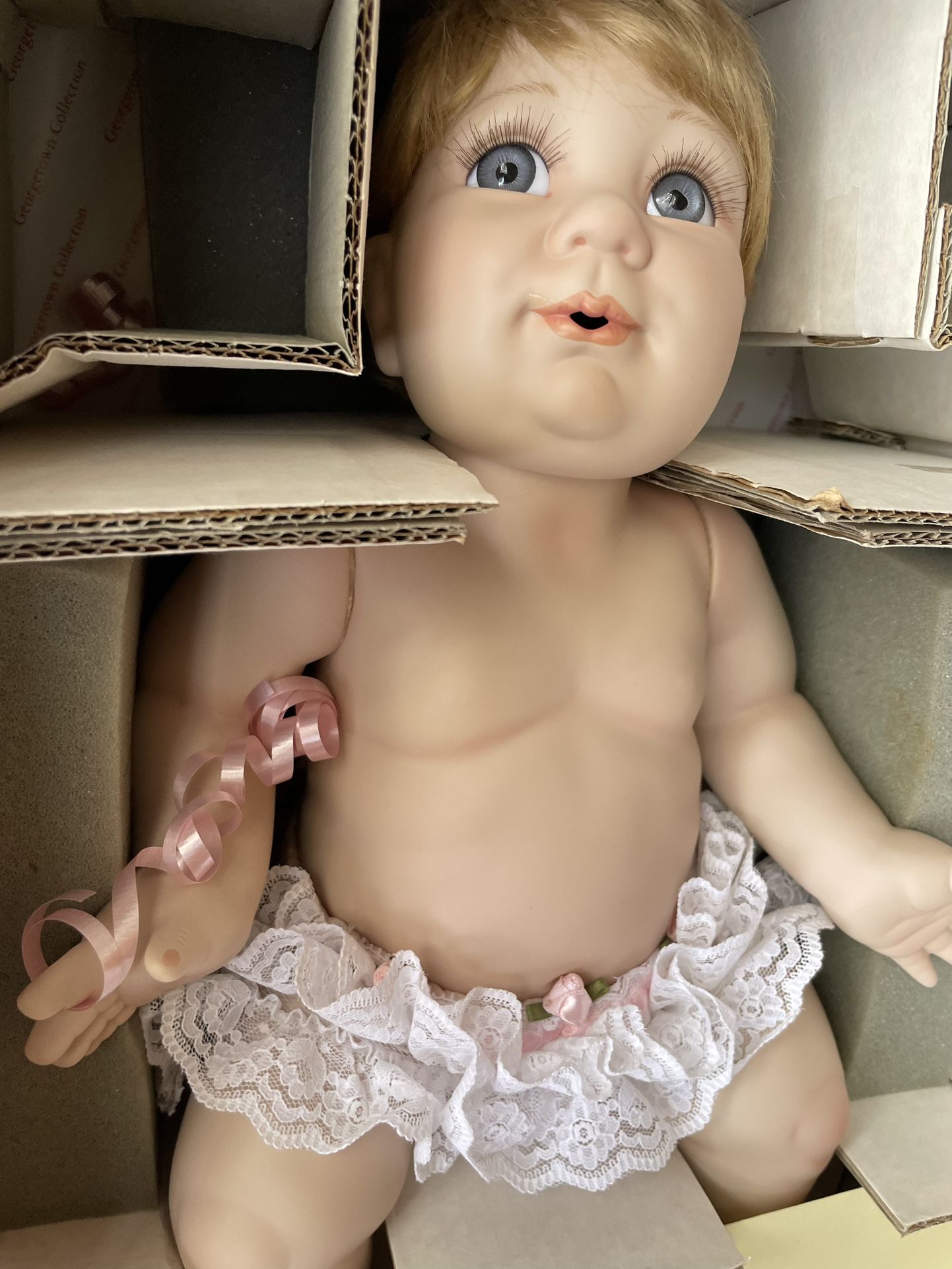 Danbury Georgetown Collection “Tickled Pink” Porcelain Doll