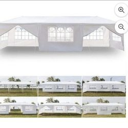 10x30 wedding party tent outdoor canopy teng with 8 side walls white FOR SALE  %