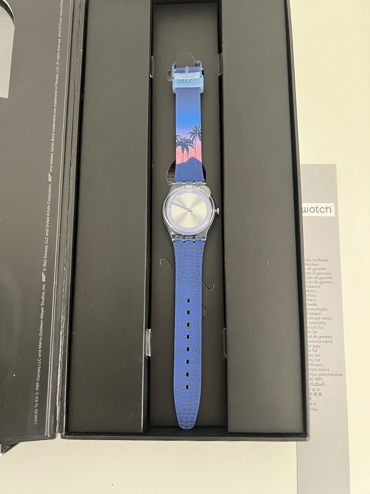Swatch James Bond 2020 License To Kill Watch GZ328 for Sale in Las 