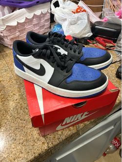Jordan 1 Low Royal Toe - Size 9 men (Quick Flip)