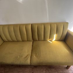 Yellow Couch/Futon 