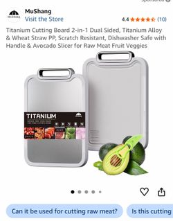 Titanium Cutting Board 2-in-1 Dual Sided by MuShang
