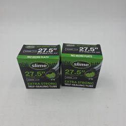 Lot of 2 Slime Self-Sealing 27.5" Tubes (27.5" x 2.0") Schrader Valve #30088