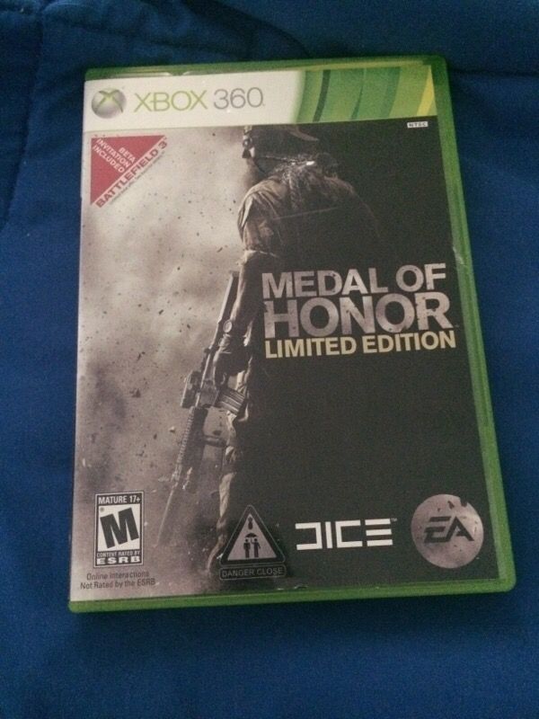 Medal of Honor Limited edition Xbox 360 game