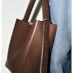 ZARA COMBINATION BUCKET BAG