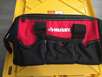HUSKY BAG 15 IN. POCKET ZIPPERED TOOL BAG