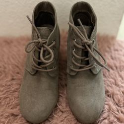 Arizona Lawrence Booties Memory Foam Wedge Heel