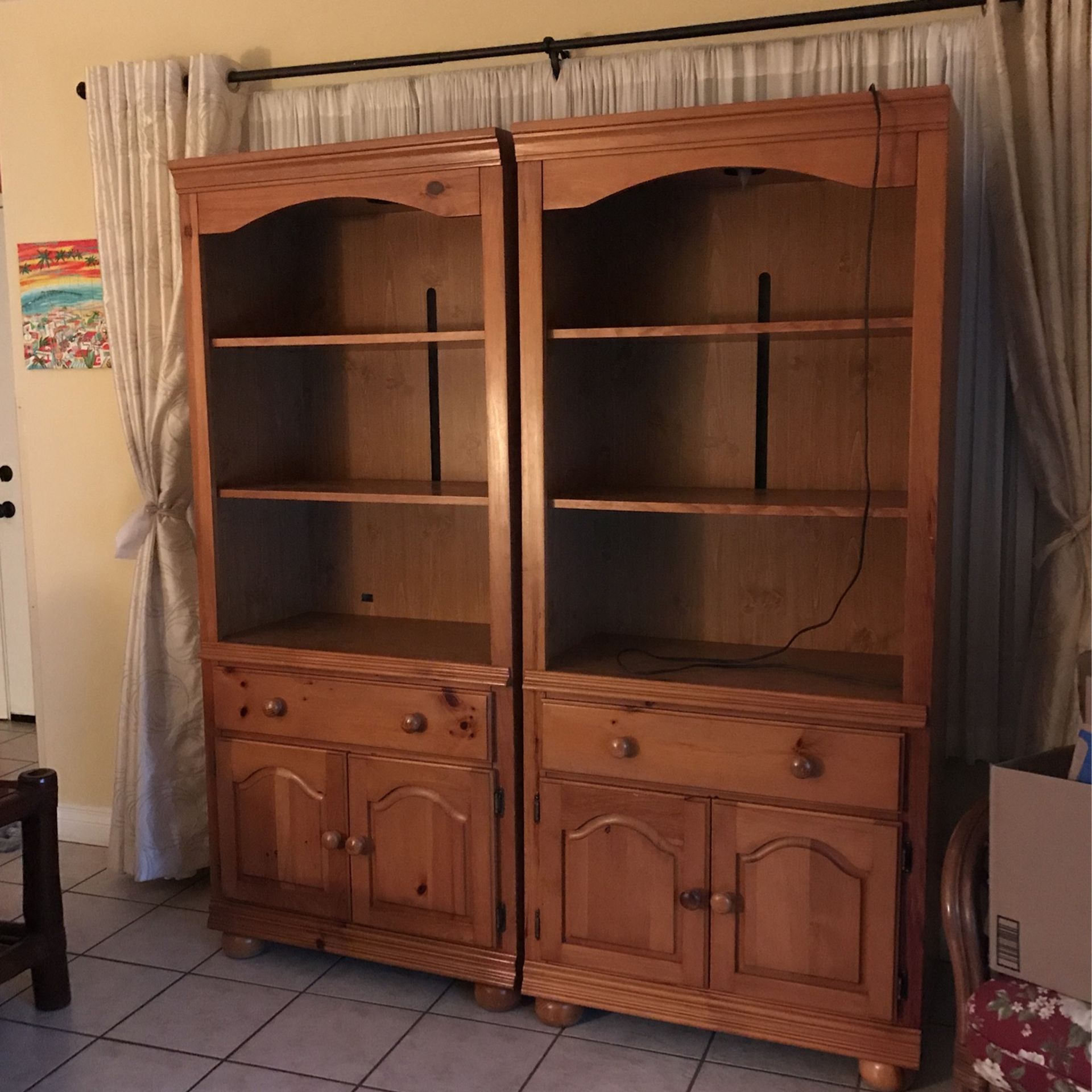 Two Bookshelves / Cabinets