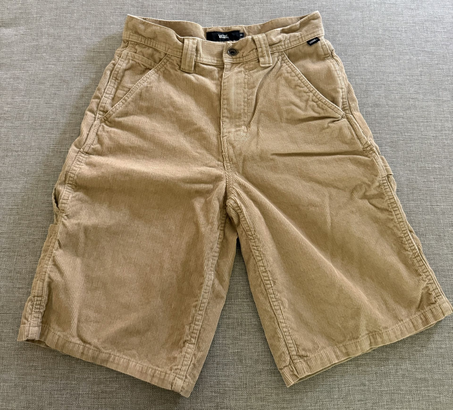 Vans Beige Corduroy Shorts