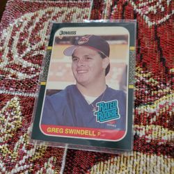 Cleveland Indians Greg Swindell 1987 Donruss Rated Rookie 1987 Topps Rookie Baseball Cards