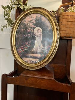 Antique vintage big picture frame