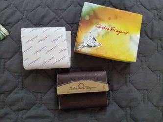 Salvatore Ferragamo Leather Wallet with Box