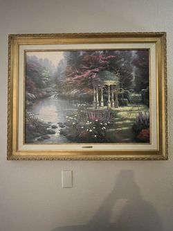🙏🏼The Garden Of Prayer 🙏🏼  $880  by Thomas Kinkade, The Painter Of Light 