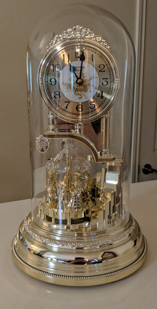 Rhythm Quartz Gold Musical Clock for Sale in San Antonio, TX OfferUp