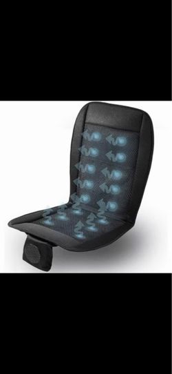 Zone Tech Cooling Car Seat Cushion - Black 12V Automotive Adjustable Temperature Comfortable Cooling Car Seat Cushion