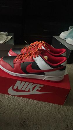 Nike Dunk Low Red Black White Sneakers