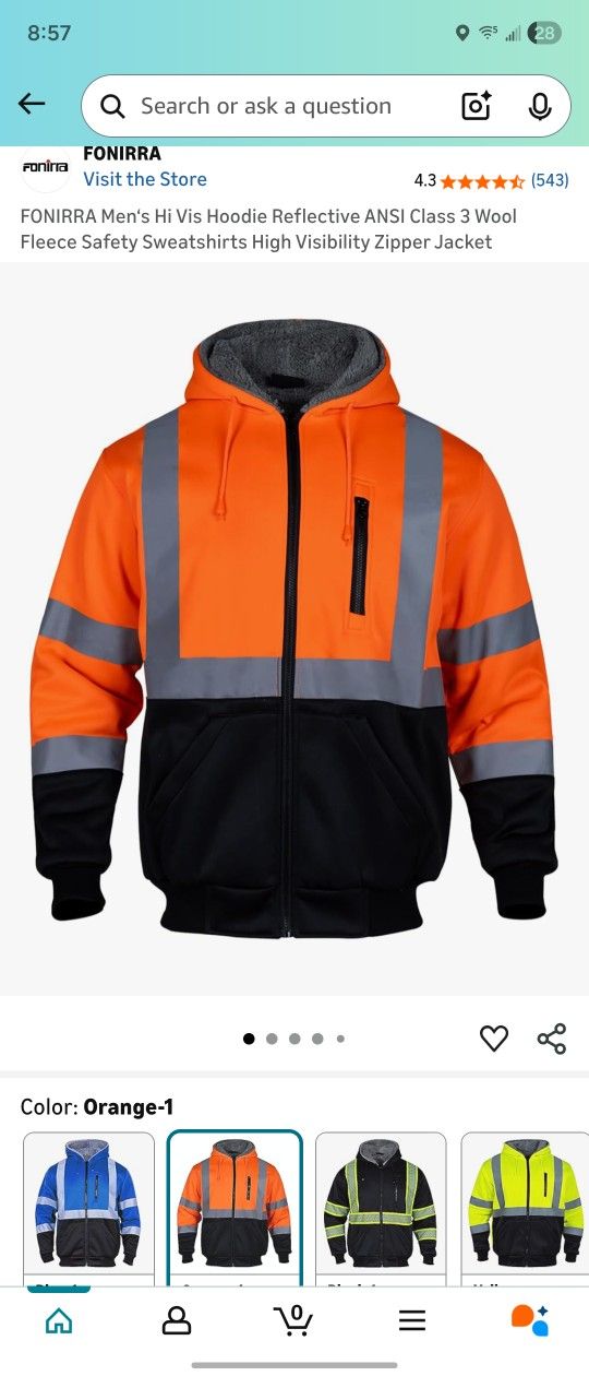 Reflective Safety Sweatshirts