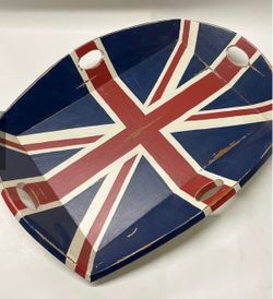 British Flag Union Jack Wood Serving Tray