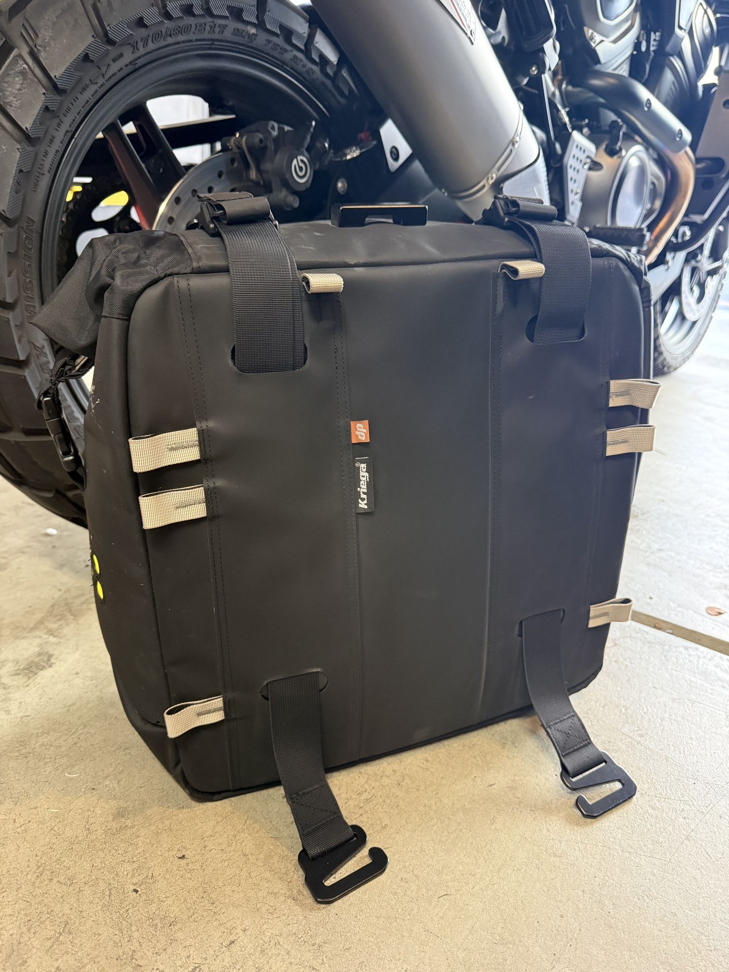 Kriega ADV motorcycle Luggage Set (5 Bags And Mounting Plates)