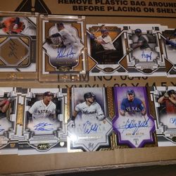 Teir 1 Autographed Baseball Cards 