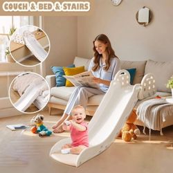Couch Slide for Toddlers, Large Adjustable Height, Large Stair, Kids Indoor Sofa Slide, Baby Slide for Bed, Playground (BB2)