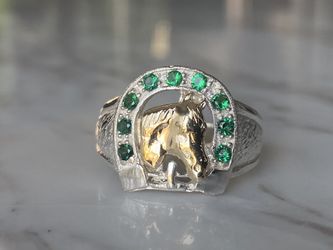 Man ring silver 925 and gold 10k sizes 9, 12 men rings