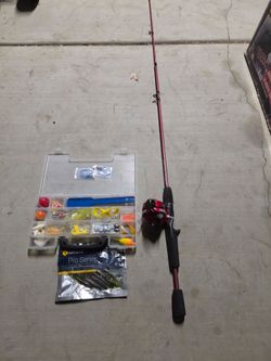 Fishing pole and box