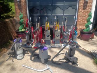 Proteam industrial back pack vacuums & Sanitaire self propelled commercial vaccums