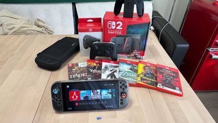 Nintendo Switch 2 console with all goodies