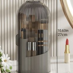  GYORI Large Capacity Cosmetic Organizer with Lid Compartment Design and 360 Degree Rotating Feature - Perfect for Makeup Storage